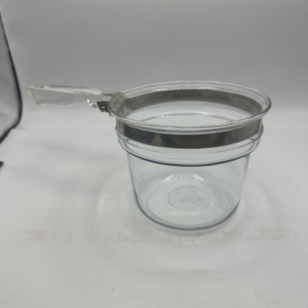 Pypex Glass Double Boiler 6283-U  1 1/2 Quart Flameware UPPER INSERT ONLY VTG